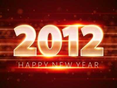 2012 New Year Vector Preview