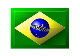 3D Brazilian Flag Preview