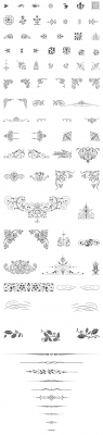 85 Free Vintage Vector ornaments Preview