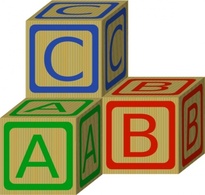 Abc Blocks clip art