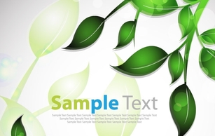 Abstract Background with Leafs Preview