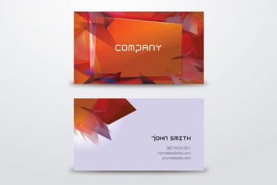 Abstract Business Cards Vector Template Preview