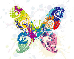Abstract - Abstract Butterfly Vector Graphic 