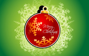 Backgrounds - Abstract Christmas Card on Gradient Background 