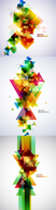 Shapes - Abstract Colorful Backgrounds Vector 