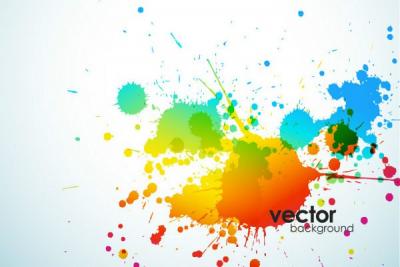 Abstract Splatter Vector Background