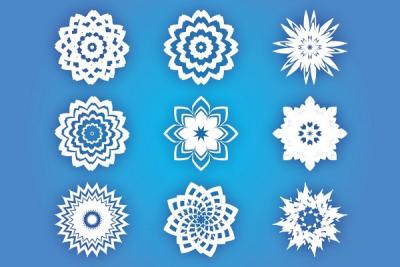 Abstract Vector Flowers Preview