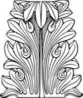 Ornaments - Acanthus Leaf clip art 