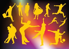 Active People Vector Preview