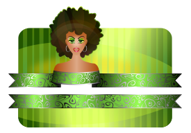 Afro Girl Border Preview