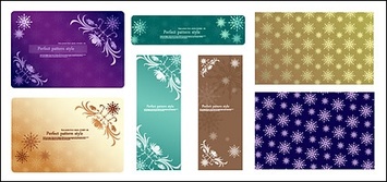 ai format, keyword: lace, snowflakes, tiled background, South Korea material…… Preview