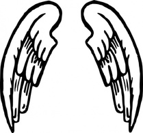 Objects - Angel Wings Tattoo clip art 