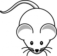 Animals Baby Computer Mouse Black Simple Outline White Cartoon Cute Cartoons Animal Rodent Mice Preview