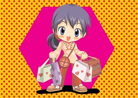 Anime Shopping Girl