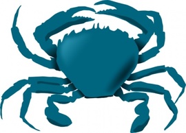 Annaleeblysse Blue Crab clip art