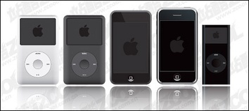 Apple ipod products vector material Preview