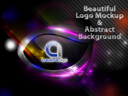 Background Vector with Beautiful Logo Mockup
