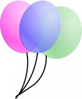 Balloons clip art Preview