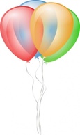 Balloons clip art Preview