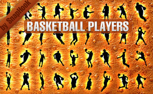Basketball Players Silhouettes Preview