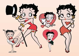 Cartoon - Betty Boop Vectors 
