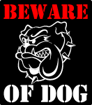Beware Of Dog Vector Sign Preview