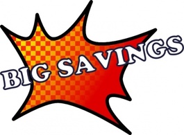 Big Savings clip art Preview