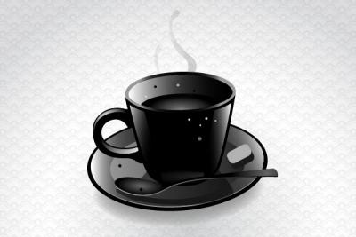 Black Coffee Cup Vector