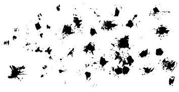 Black small splatters free vector Preview