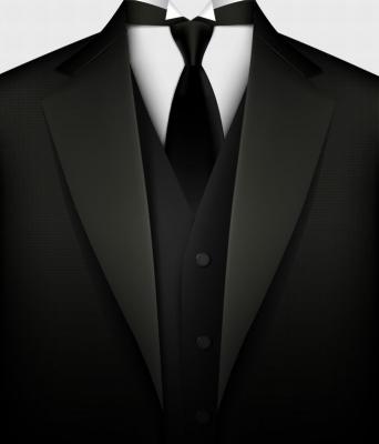 Black Suit Vector Preview
