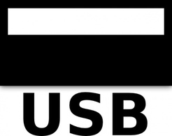 Black Usb Port clip art Preview