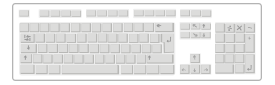 Blank White Keyboard Preview
