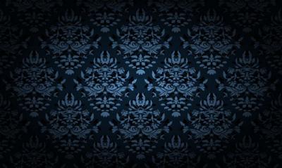 Blue Damask Background Vector Preview