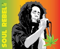Bob Marley Vector Preview