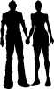 Boy And Girl Silhouette