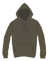 Brown hooded jumper