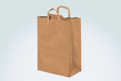 Brown Paper Shopping Bag Vector Preview