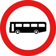 Bus Road Sign clip art Preview