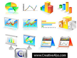 Business Chart Icons Preview