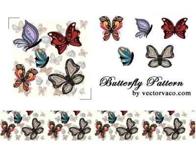 Butterfly Pattern Vector Preview
