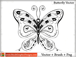 Animals - Butterfly Vector 