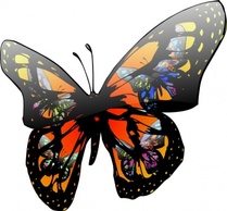 Butterfly With Lighting Effect clip art Preview