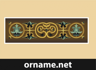 Byzantine ornament in vector