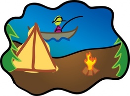 Camping clip art Preview