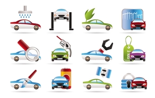 Car Services Vector Icons Preview