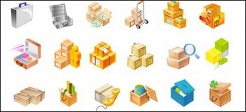 Cartons, toolbox, globes, wooden boxes Preview