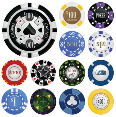 Casino Chips Vector Preview