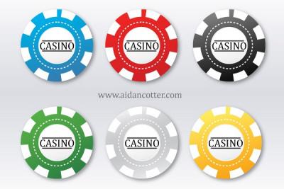 Casino Poker Chips Vector Preview