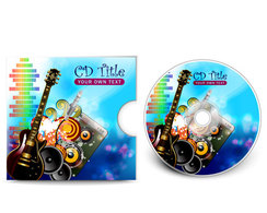 CD cover presentation template