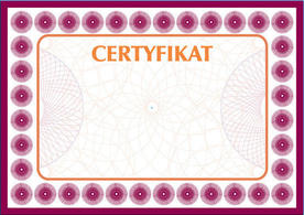 Certificate Vector Certyfikat